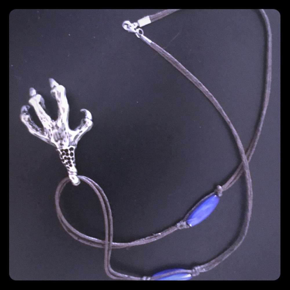 Silver Claw Pendant Necklace